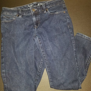 The Limited Denim 678 dark skinny jean with zipper